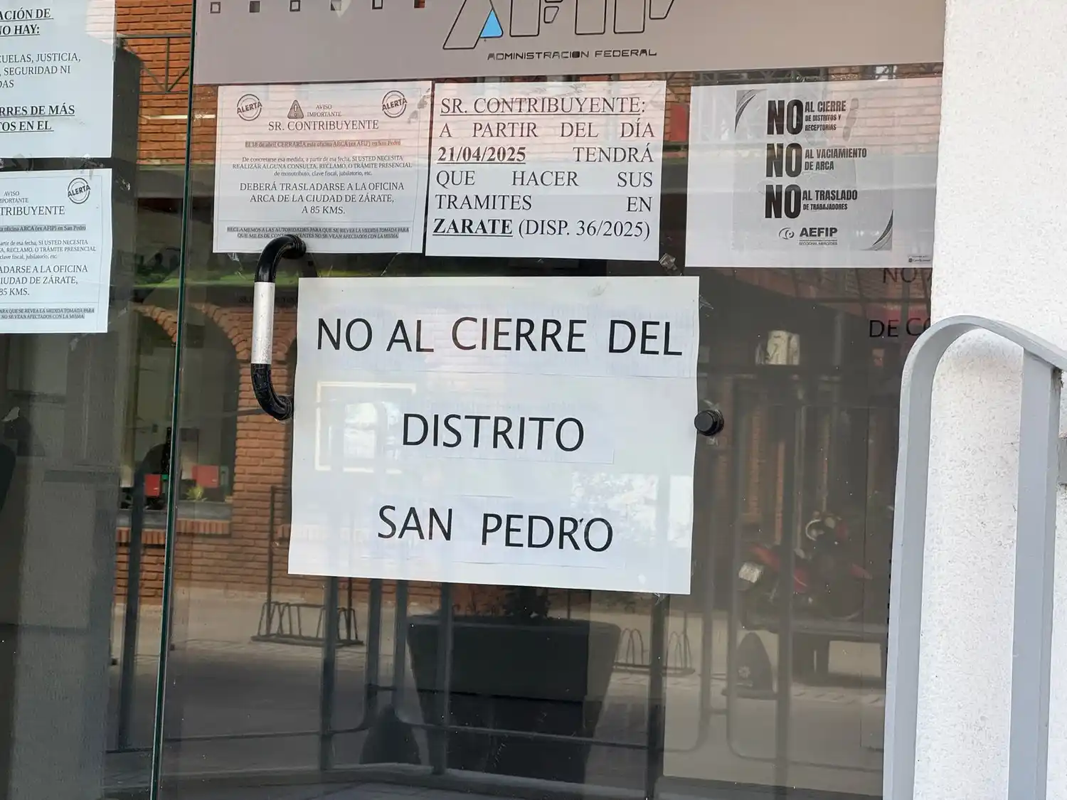 carteles arca afip cerrado
