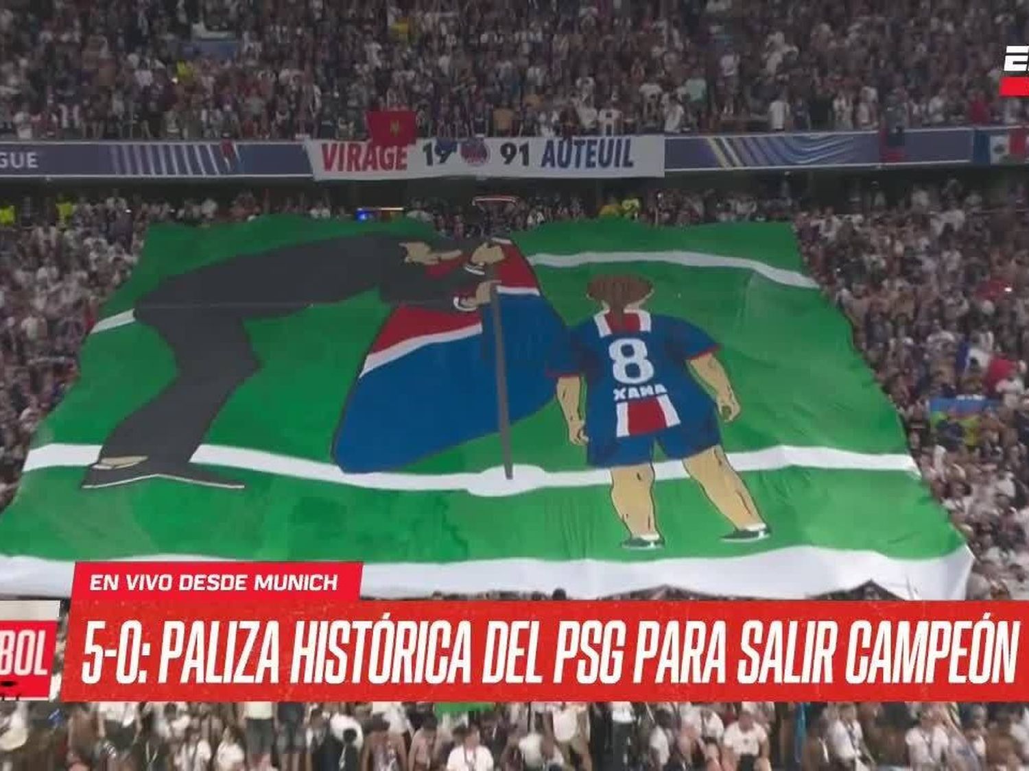 xana bandera psg luis enrique