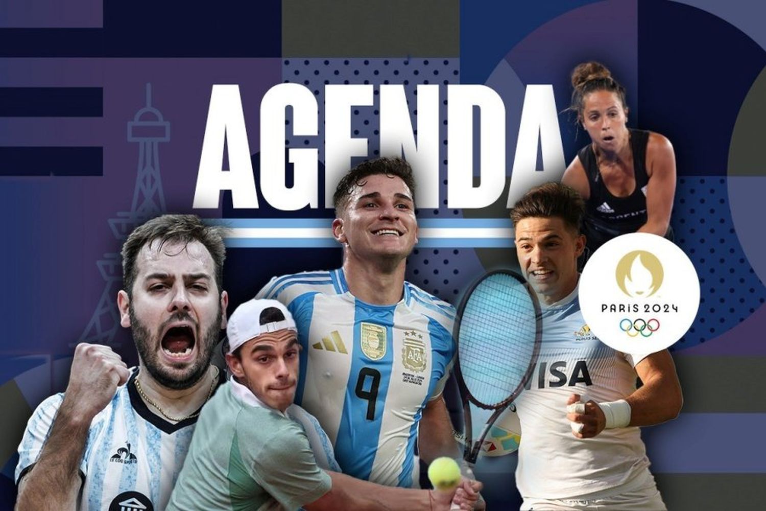 La agenda de los argentinos en los JJ.OO de París 2024