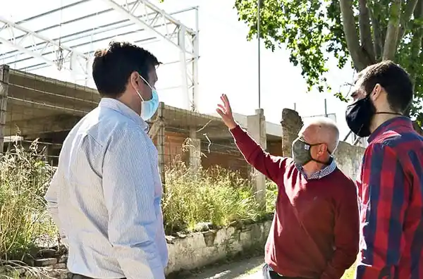 Rojas recorrió obras que han quedado inconclusas