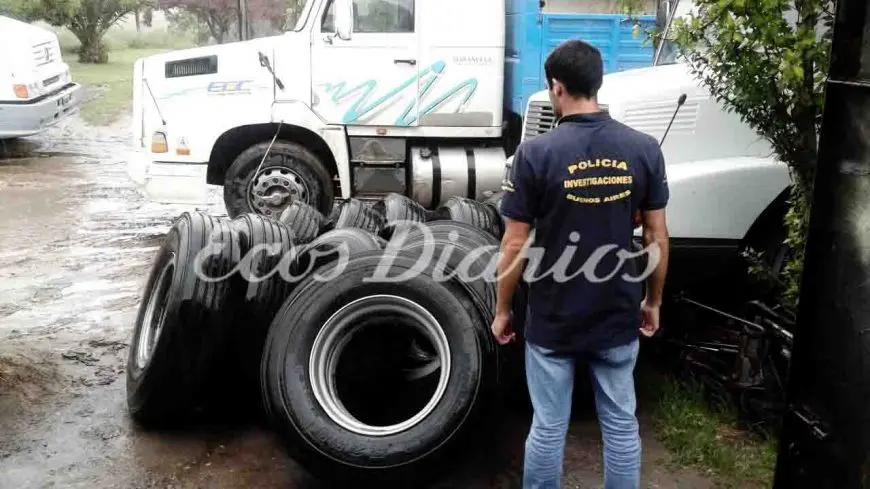 Recuperaron en Quequén 13 gomas de camión robadas en Balcarce