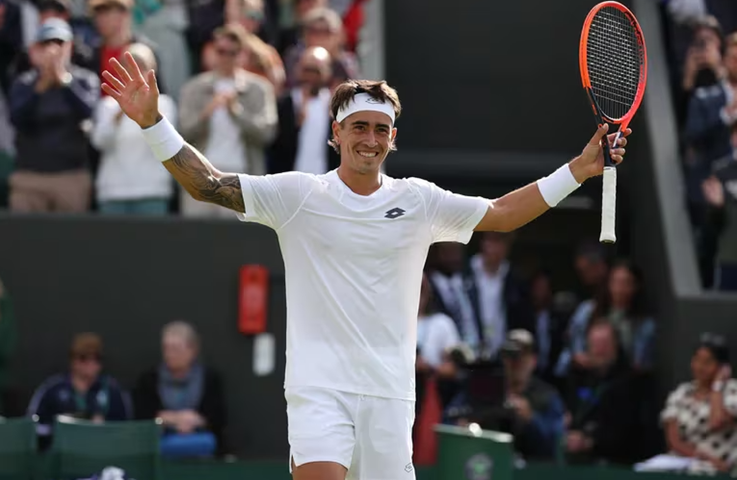 Histórico triunfo de un joven argentino en Wimbledon