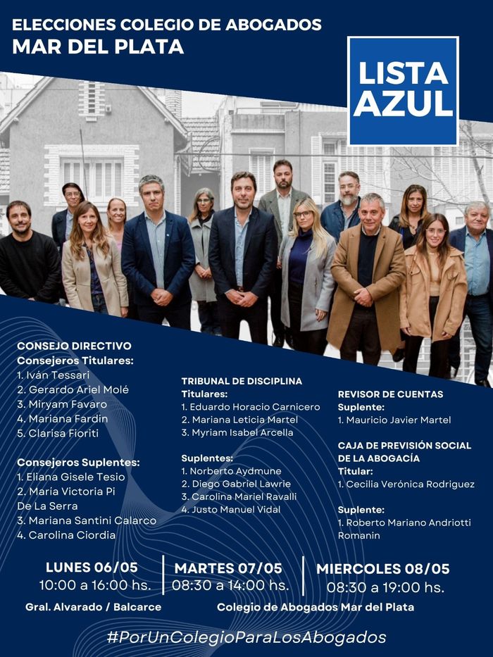 lista azul abogados