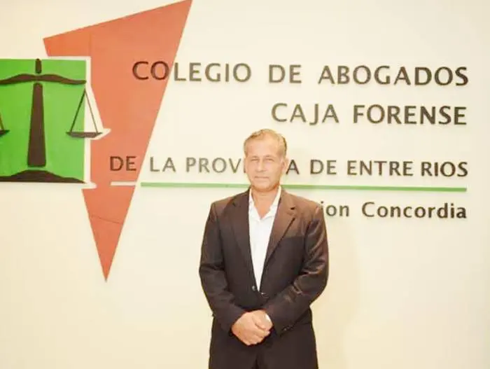 Dr. Silvio Rugolotto presidente del Colegio de Abogados  Concordia