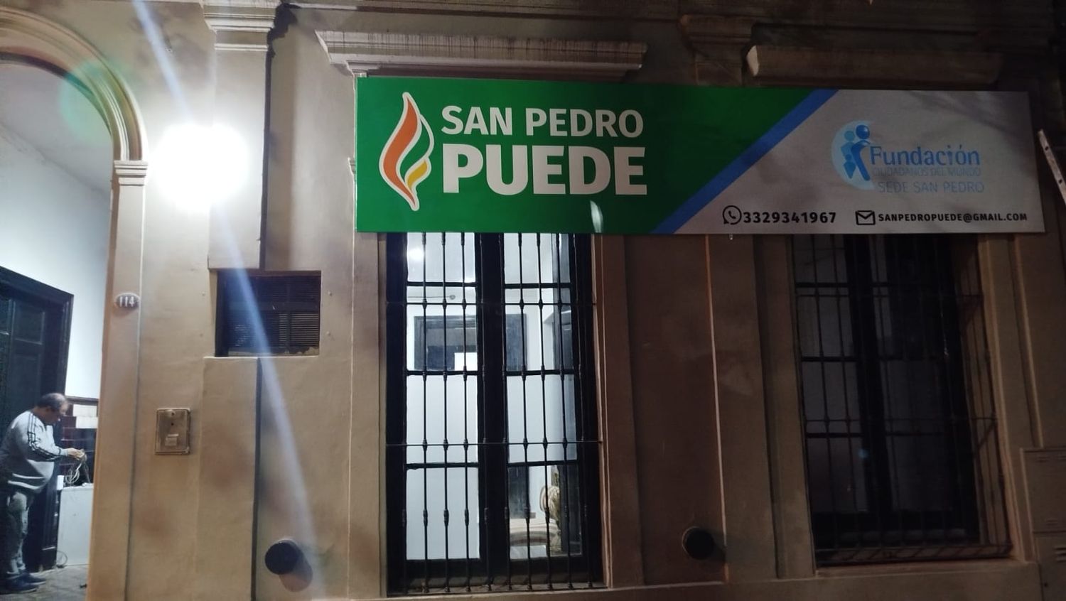 San Pedro Puede es el nuevo partido de Ariel Rey para la participación en elecciones locales. En la sede habrá actividades de la Fundación Ciudadanos del Mundo.
