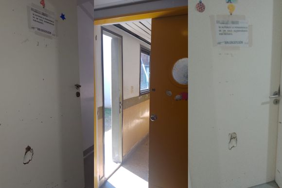 Guardia de Pediatría: una mamá rompió cinco puertas porque no la cambiaban de sala