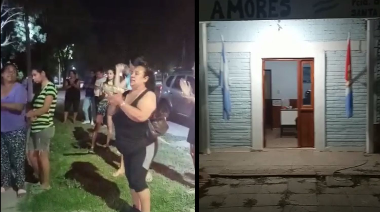 Video: pueblada frente a la comisaría por el abuso sexual de una mujer en Los Amores