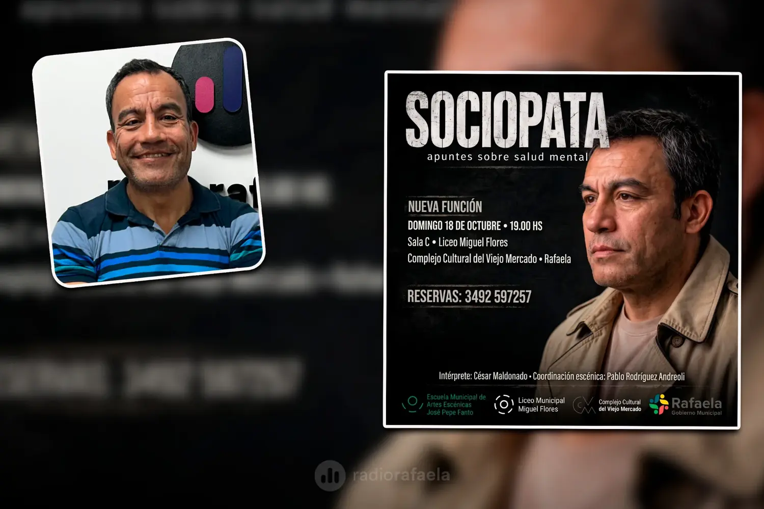 Vuelve a escena Sociópata, apuntes sobre salud mental en el Complejo Cultural del Viejo Mercado