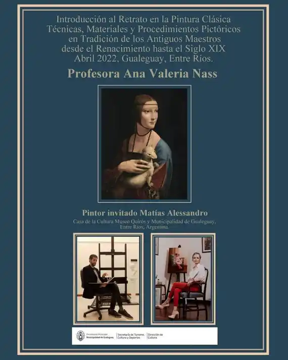 En el Museo Quirós se dictará un workshop de pintura clásica