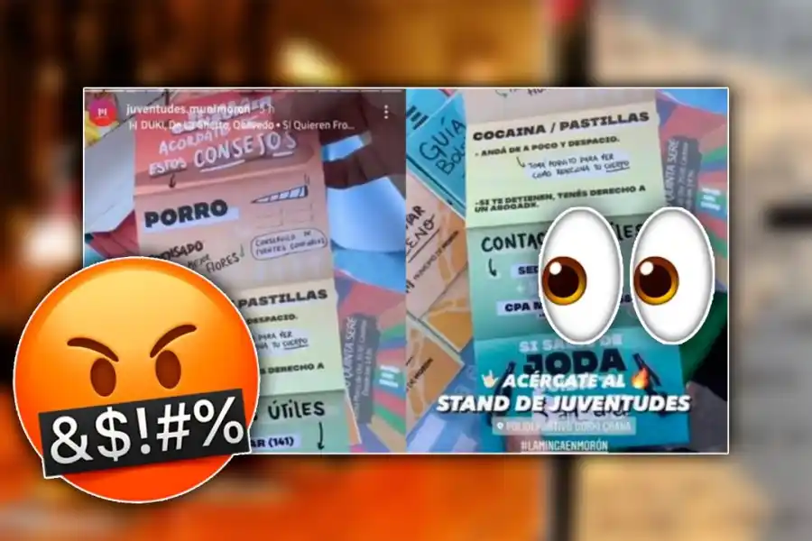 Indignación por un folleto de un municipio que recomienda consumir cocaína "de a poquito"