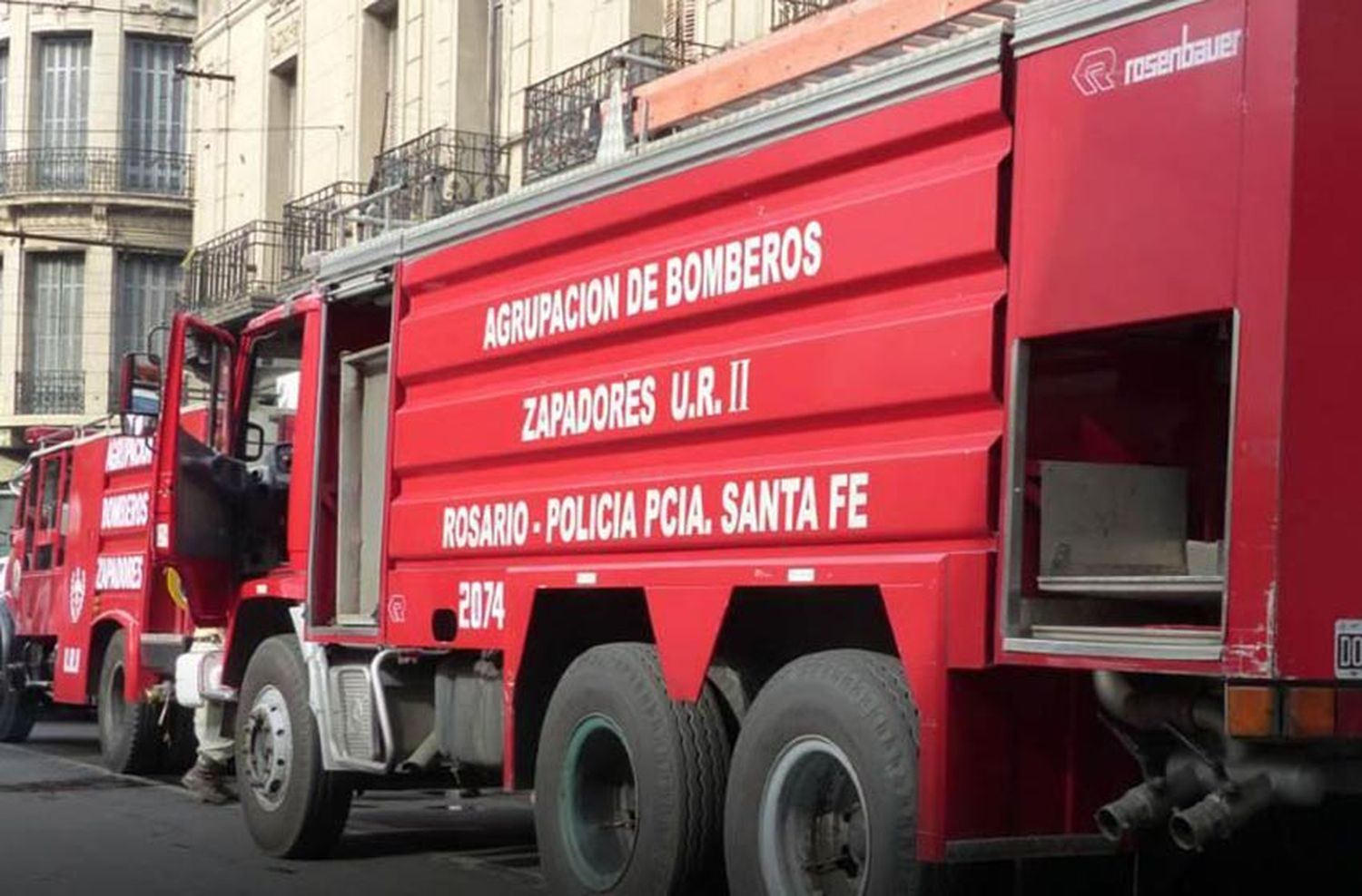 Incendio en el centro de la ciudad