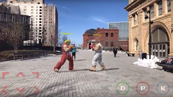 Street Fighter II en realidad aumentada para jugar en el mundo real
