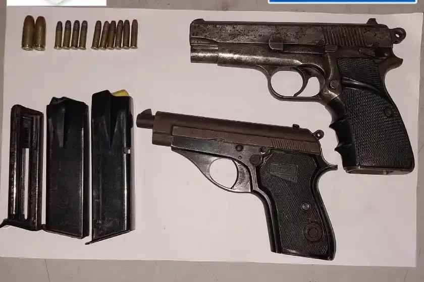 Armas secuestradas.