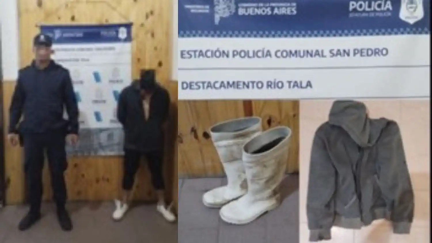 Los elementos secuestrados durante el allanamiento.