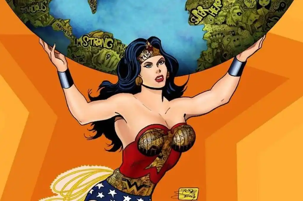 Artista argentino vendió dibujos de la Mujer Maravilla en formato “cripto” por US$1,8 millones