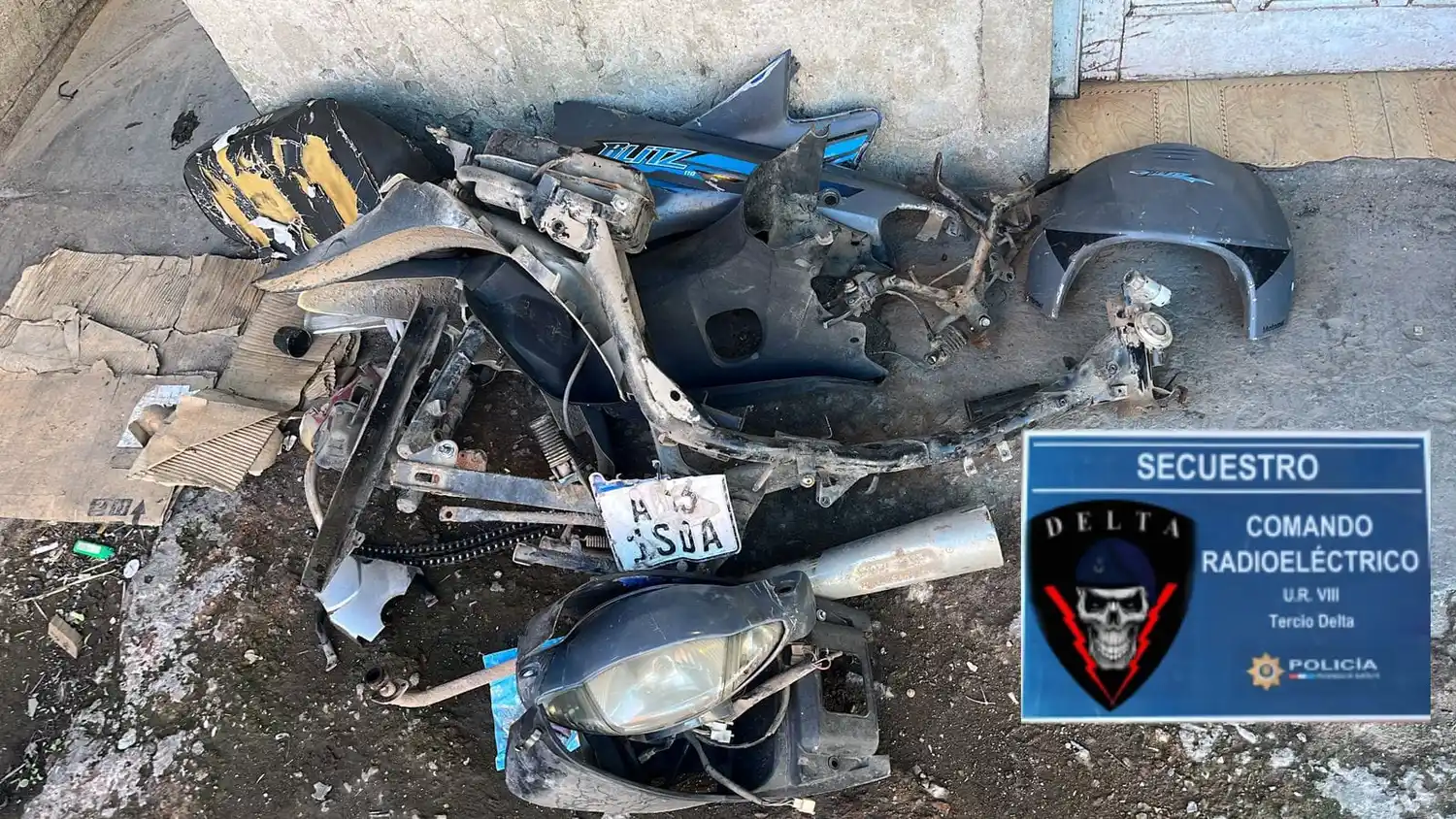 La moto había sido robado el 27 de noviembre.