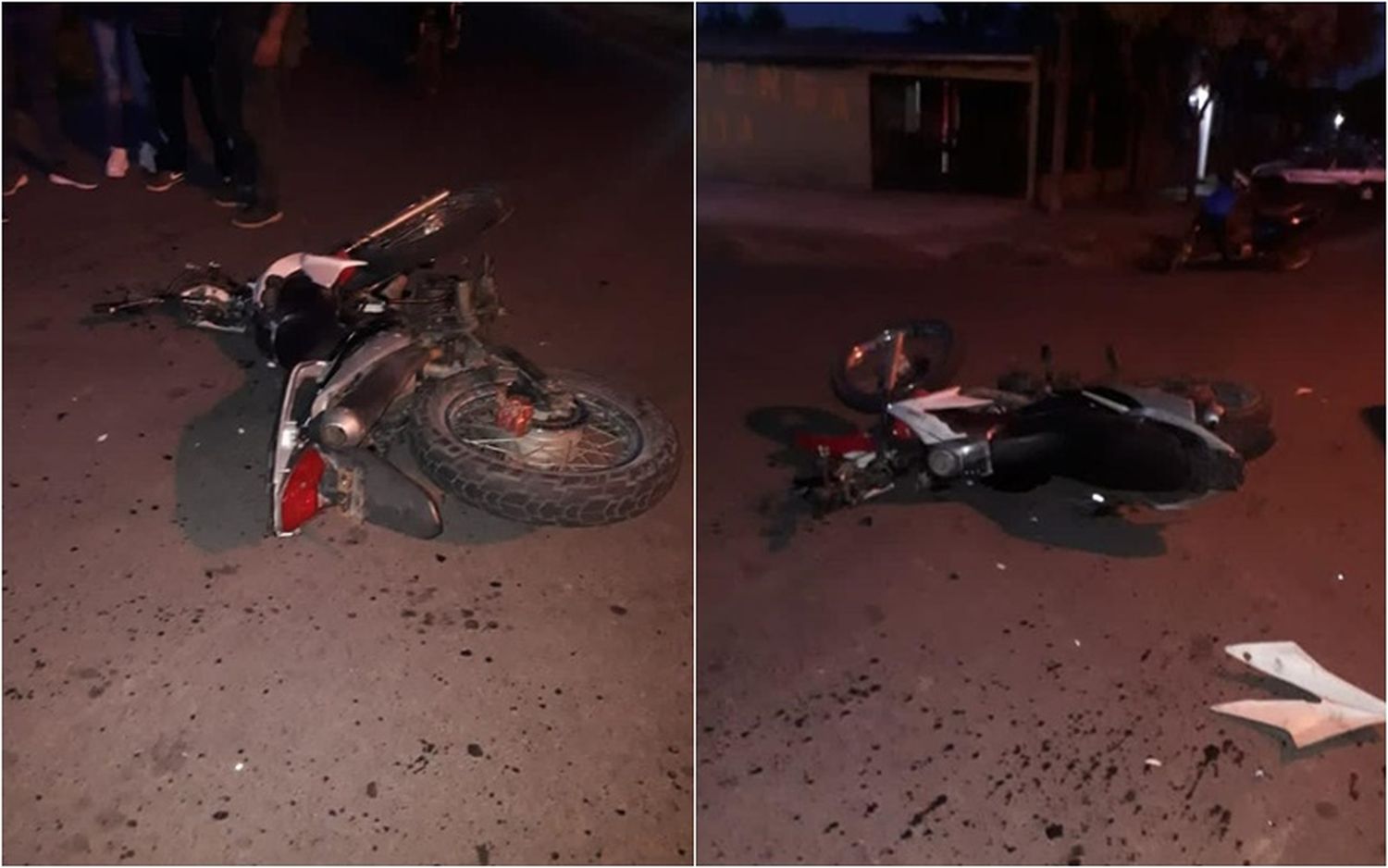 Hospitalizaron a dos jóvenes que chocaron en moto contra una camioneta