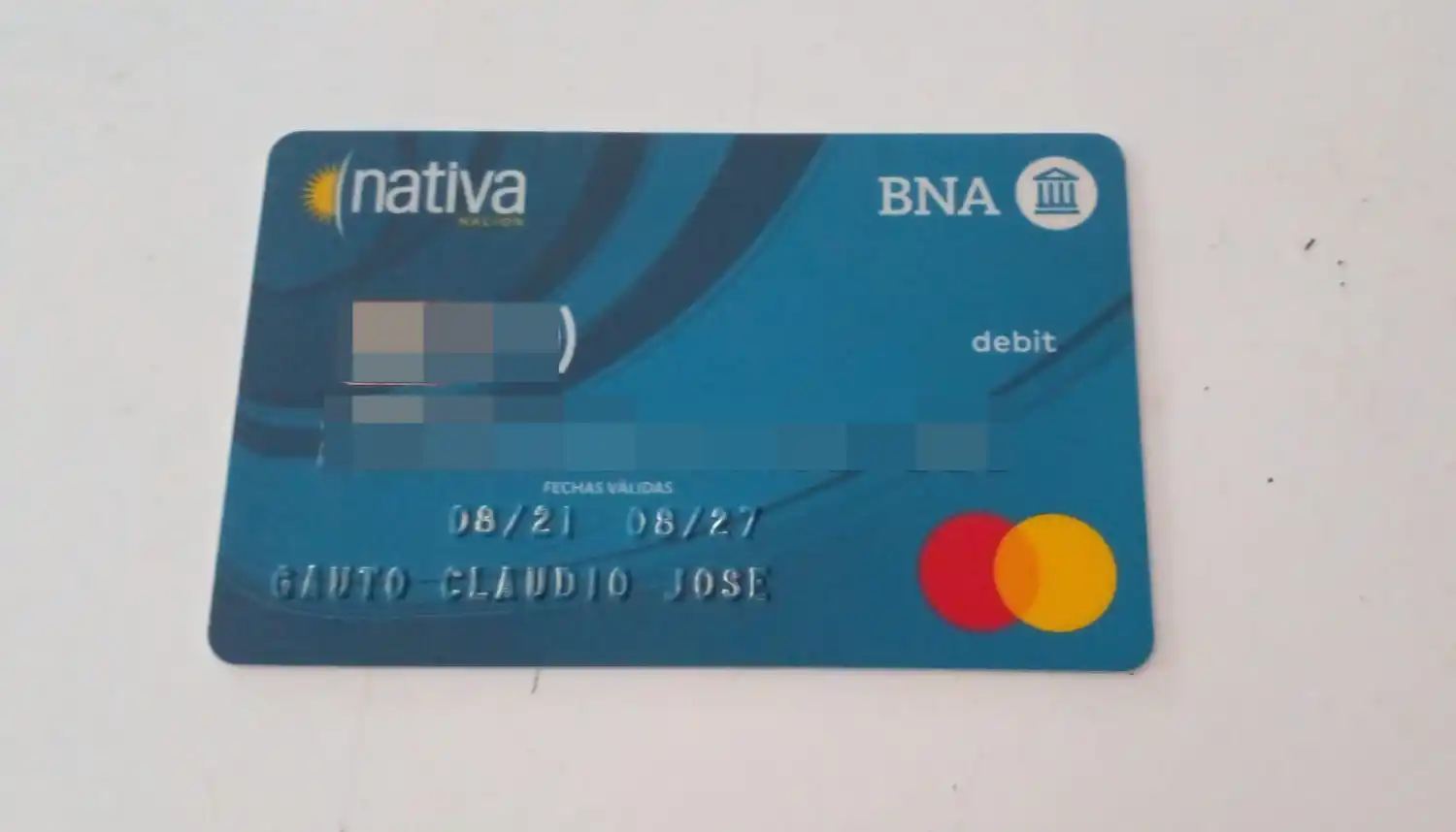 Encontraron tarjeta de Claudio José Gauto 