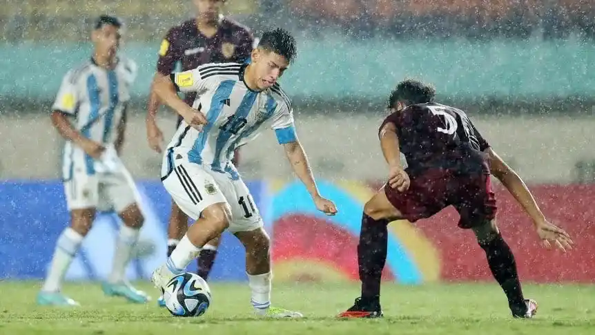 La Selección Argentina goleó a Venezuela y jugará los cuartos de final del Mundial Sub 17 ante Brasil