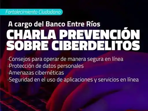 Charla en Gualeguay sobre prevención de ciberdelitos