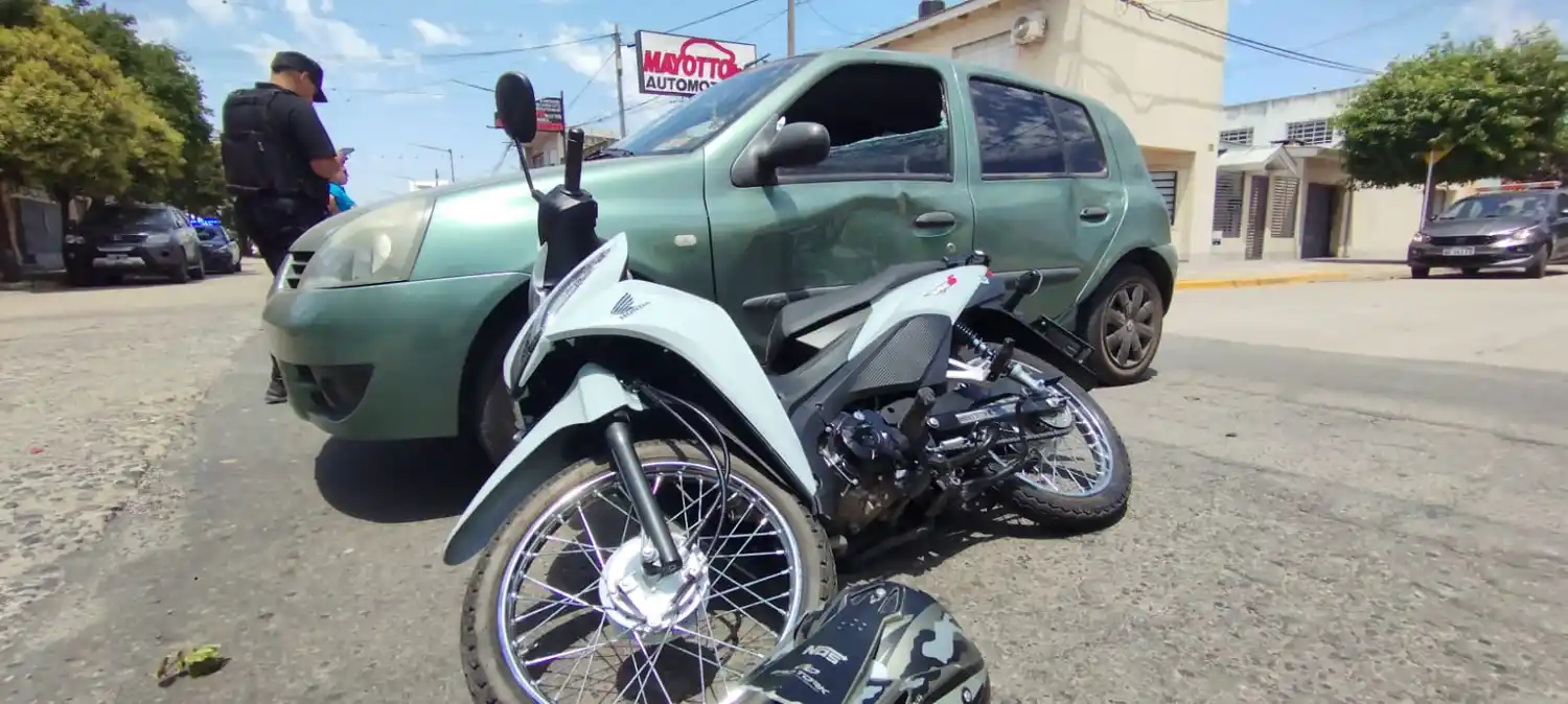 Visiblemente se trató de una fuerte colisión.