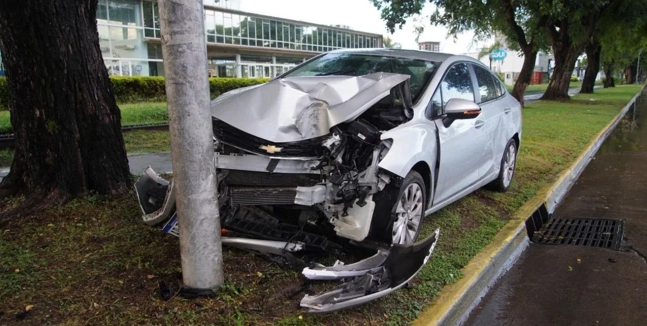 La imagen da cuenta de la violencia que tuvo el encontronazo. Foto: Fernando Nicola