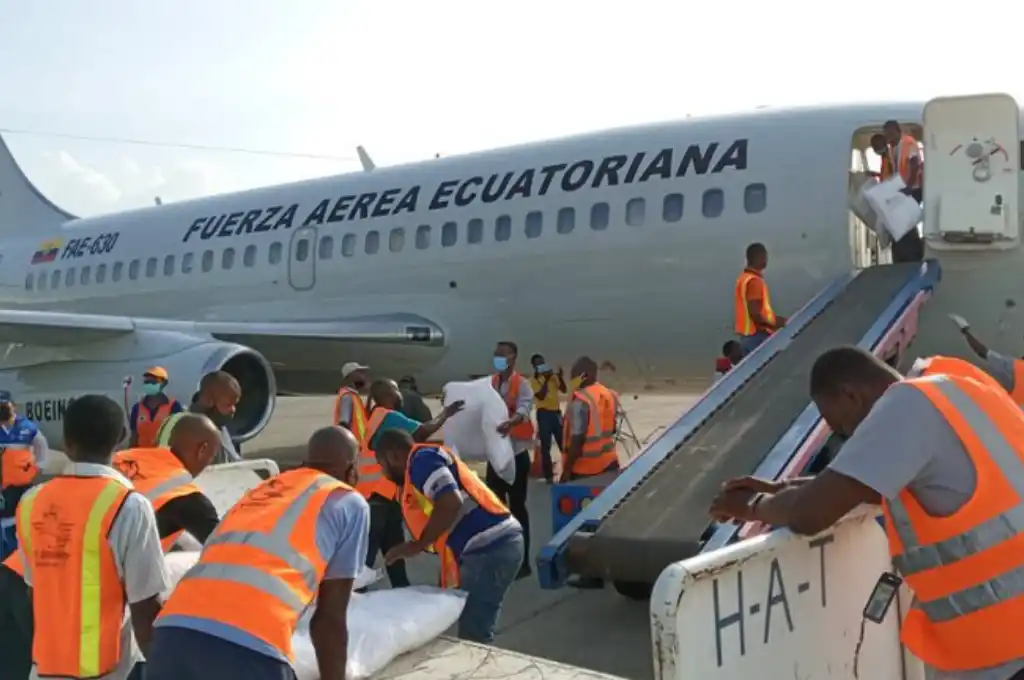 Ecuador le envió a Haití tres toneladas de ayuda humanitaria
