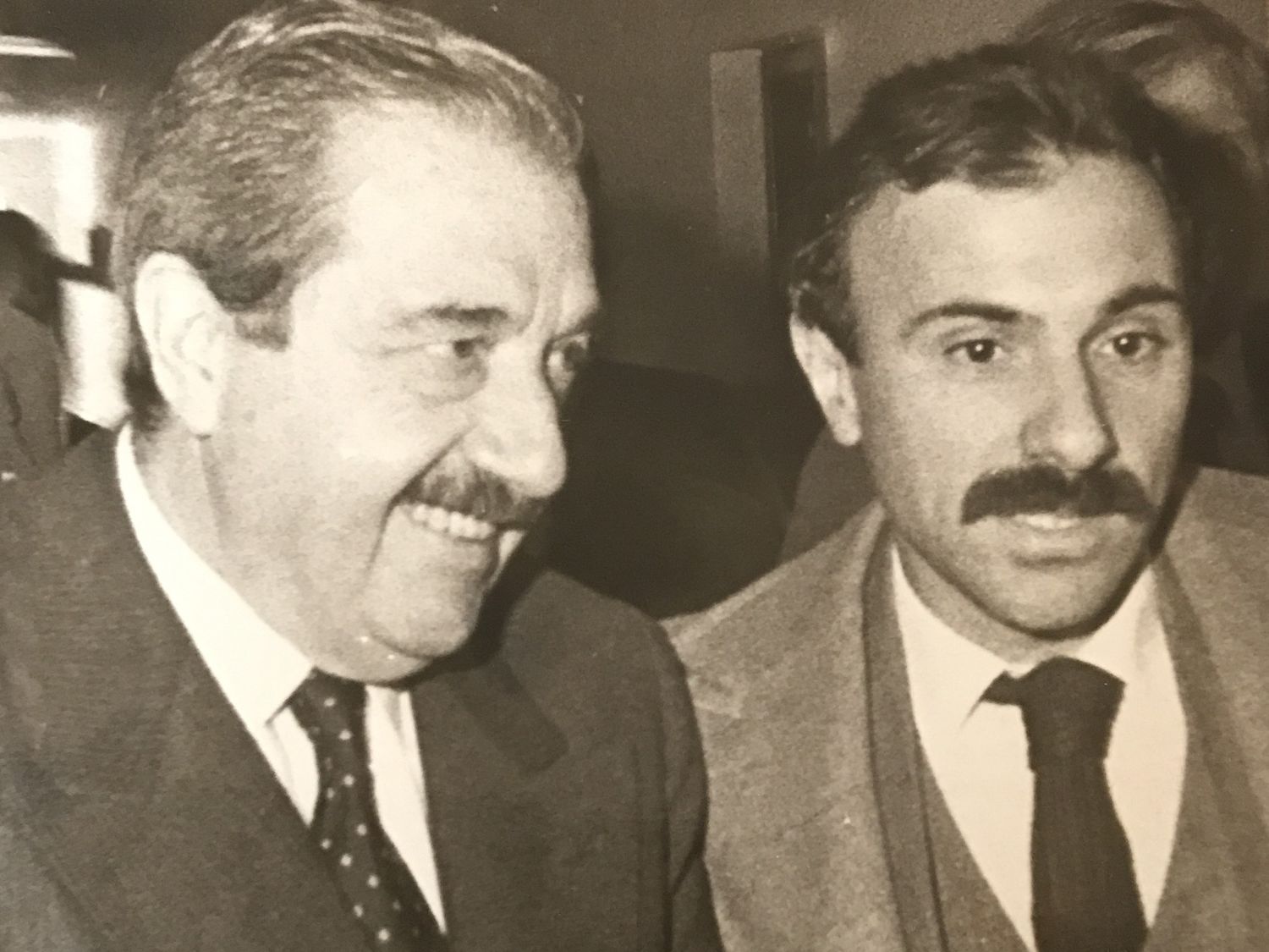 Raúl Alfonsín y Rogelio Rotonda.