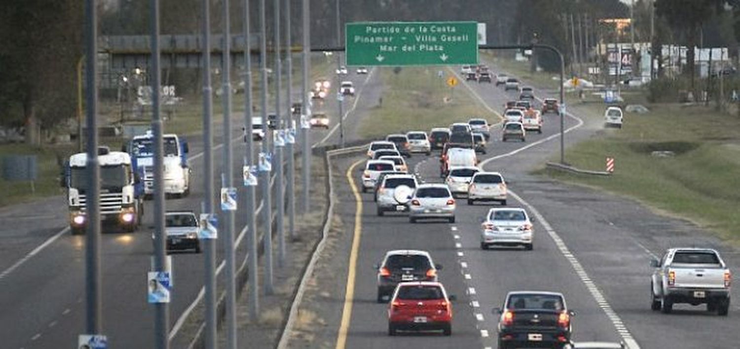 Fin de semana largo: 1830 vehículos viajan a la Costa por Ruta 2