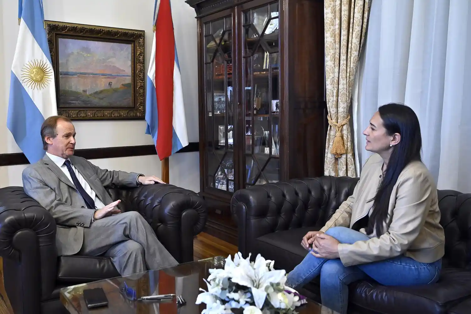 Bordet analizó la agenda de obras del departamento Nogoyá con la senadora Maidana