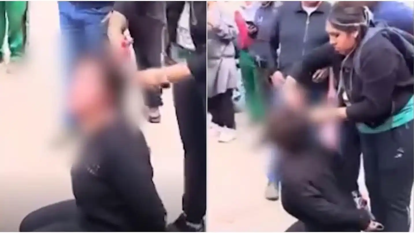 Comerciantes la interceptaron, la sometieron a un castigo público y pidieron que la policía no interviniera.