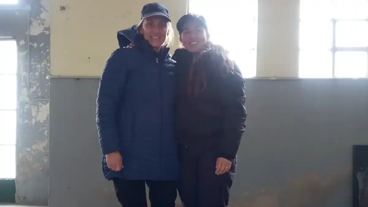 Integrantes del podio femenino. Iglesias y Gil