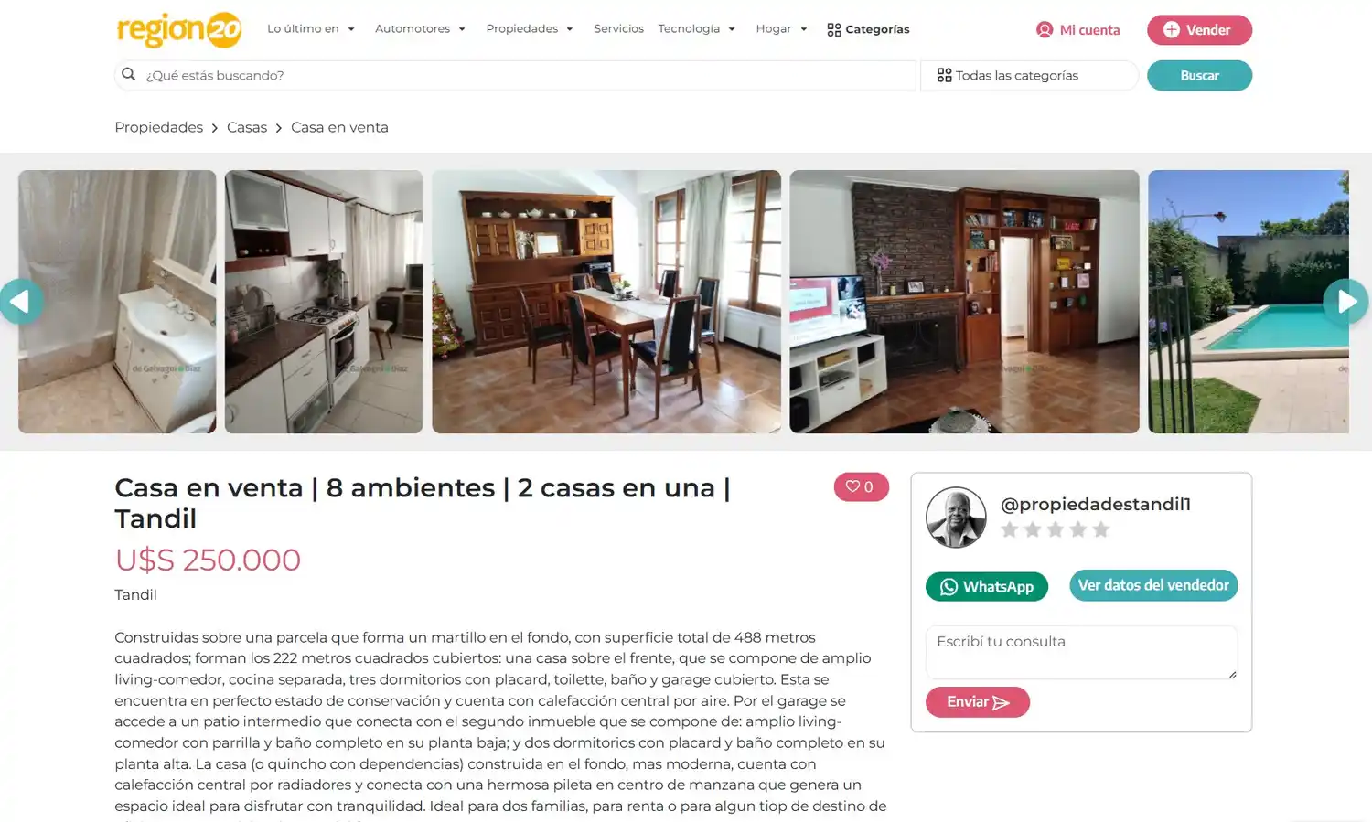 Renovación del sitio web de Región 20