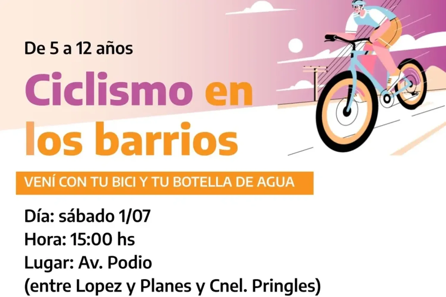 Sábado con "Ciclismo en los Barrios"