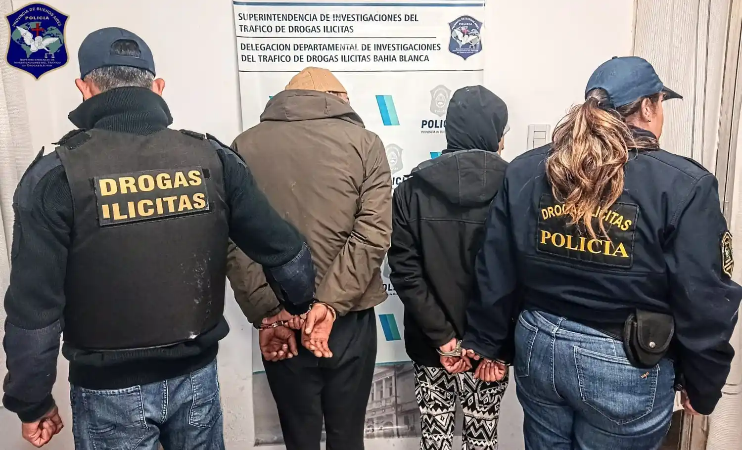Dos personas aprehendidas por comercializar cocaína y marihuana