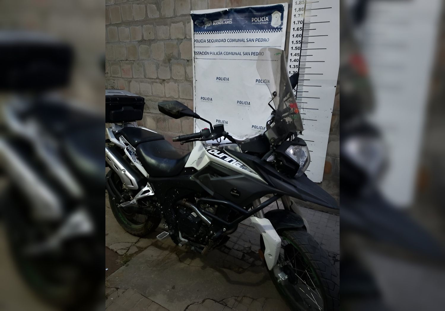 La moto fue recuperada en la zona del barrio El Amanecer.