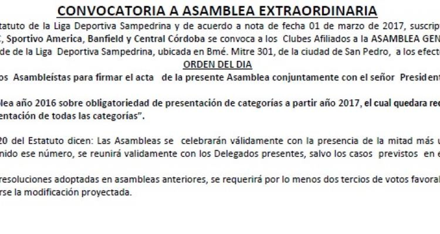 Asamblea Extraordinaria en la LDS para evitar presentar las seis divisiones