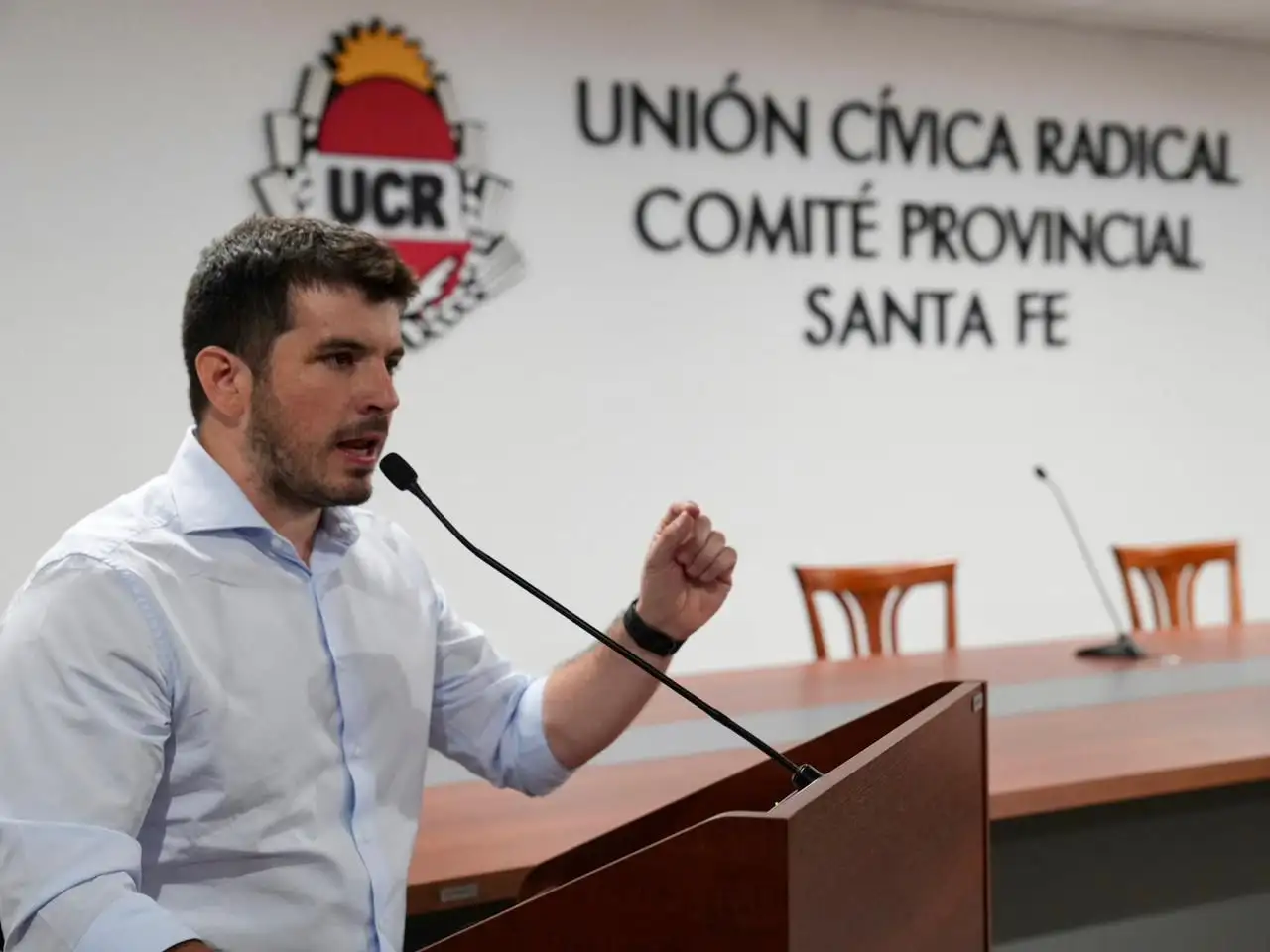 Leonel Chiarella, presidente del Comité Nacional de la UCR. Foto: Gentileza.