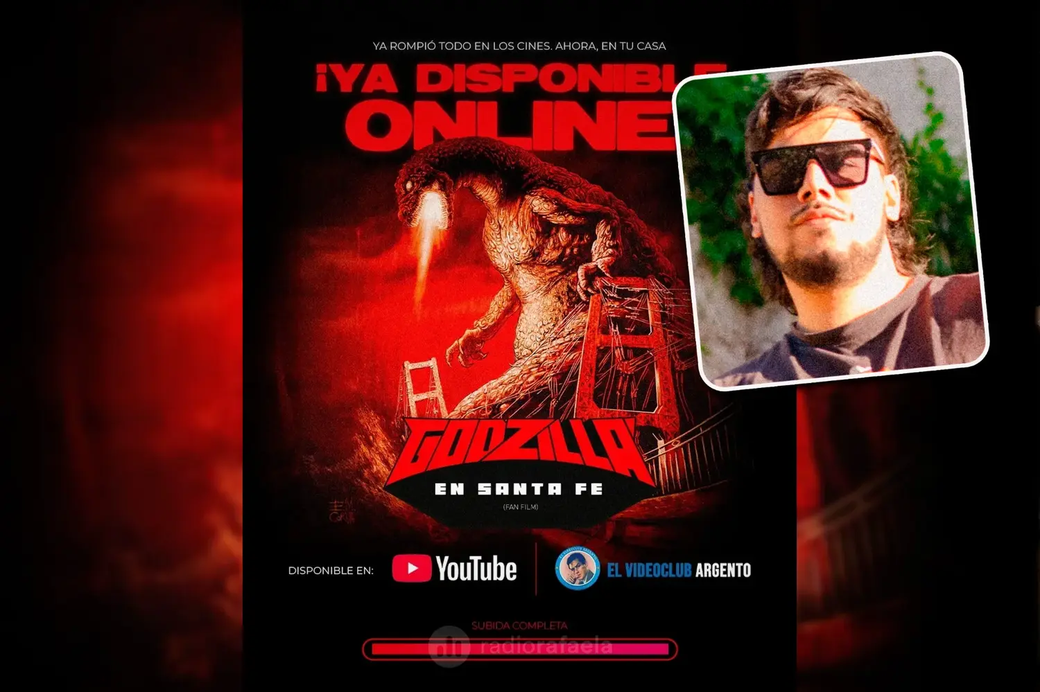 Godzilla en Santa Fe llega gratis a YouTube: “Se va a poder ver desde cualquier parte del mundo”