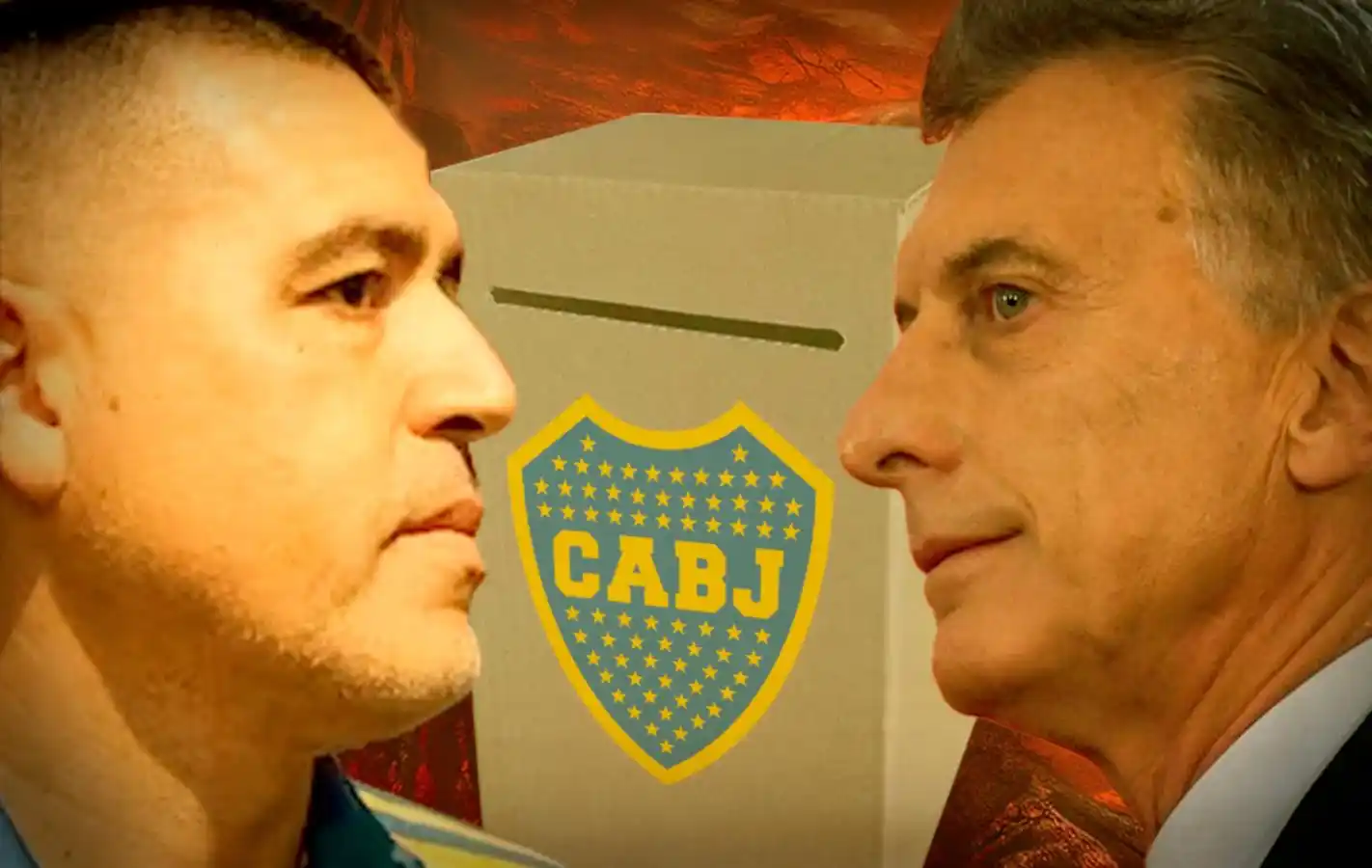 Riquelme calentó la previa de las elecciones en Boca.