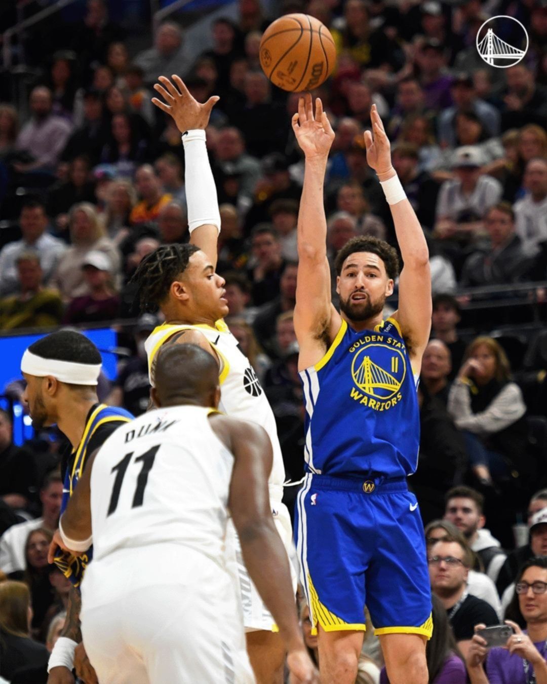 ¡Estoy acá! Así fue el maravilloso partido de Klay Thompson saliendo desde la banca