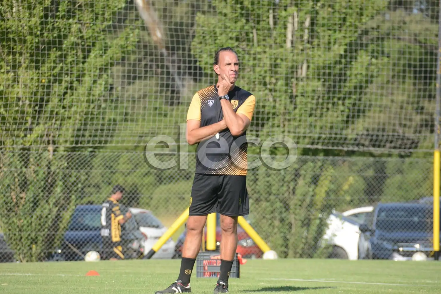 Navarro Montoya, el día de su primer entrenamiento al frente de Santamarina.