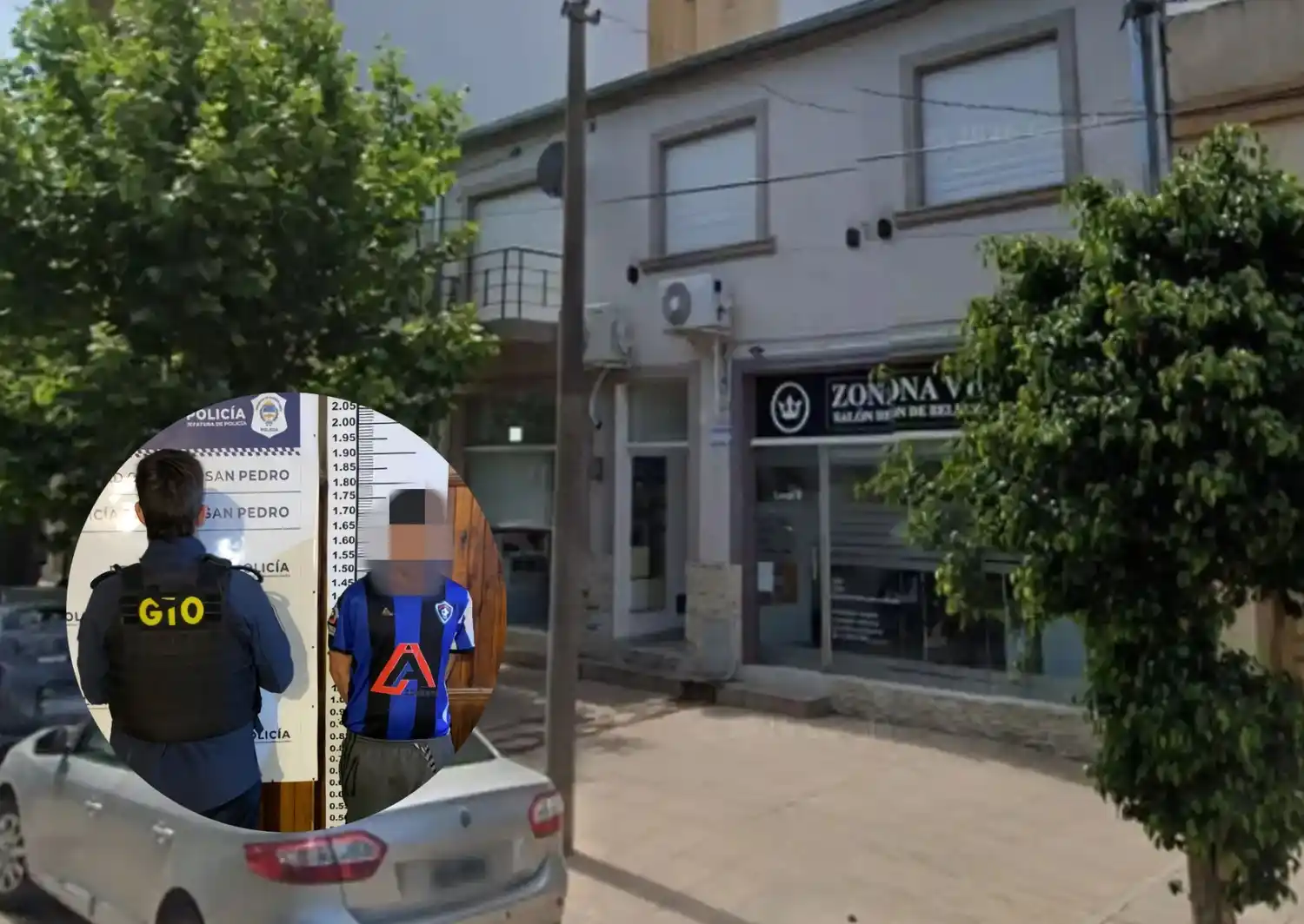 El sujeto fue trasladado a la Comisaría.