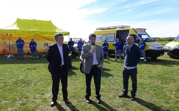 Vicente López: Jorge Macri presentó el nuevo equipamiento de Defensa Civil