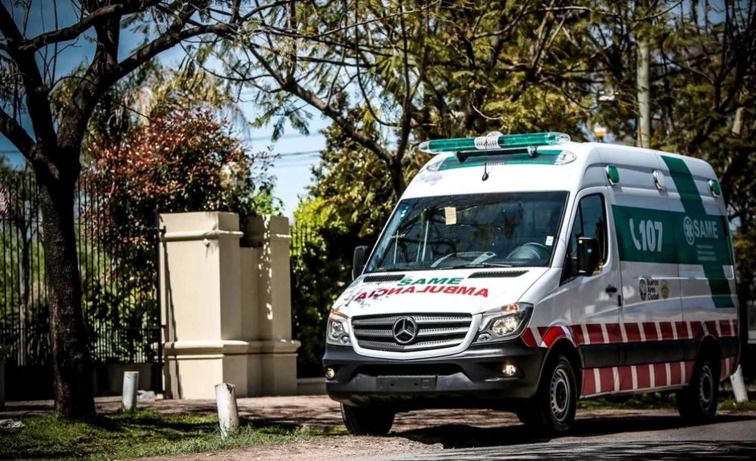 Acudió al lugar una ambulancia del Ex Same