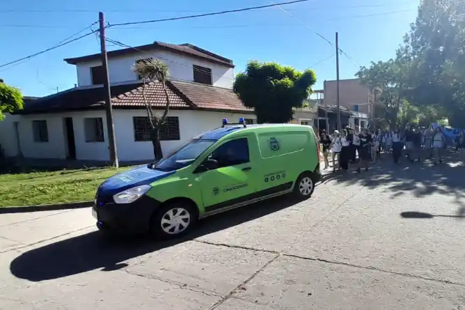 La vuelta olímpica de los egresados de Chascomús se realiza sin incidentes
