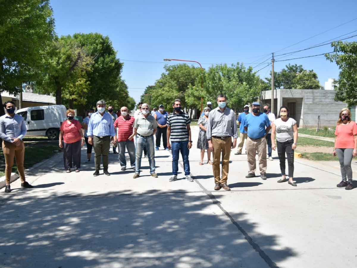 Brinkmann: Barrio San Jorge suma tres cuadras de pavimento         