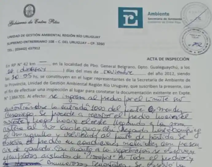 Hacen pública un Acta de Inspección de 2012 que prueba que Amarras jamás se asentó sobre un humedal