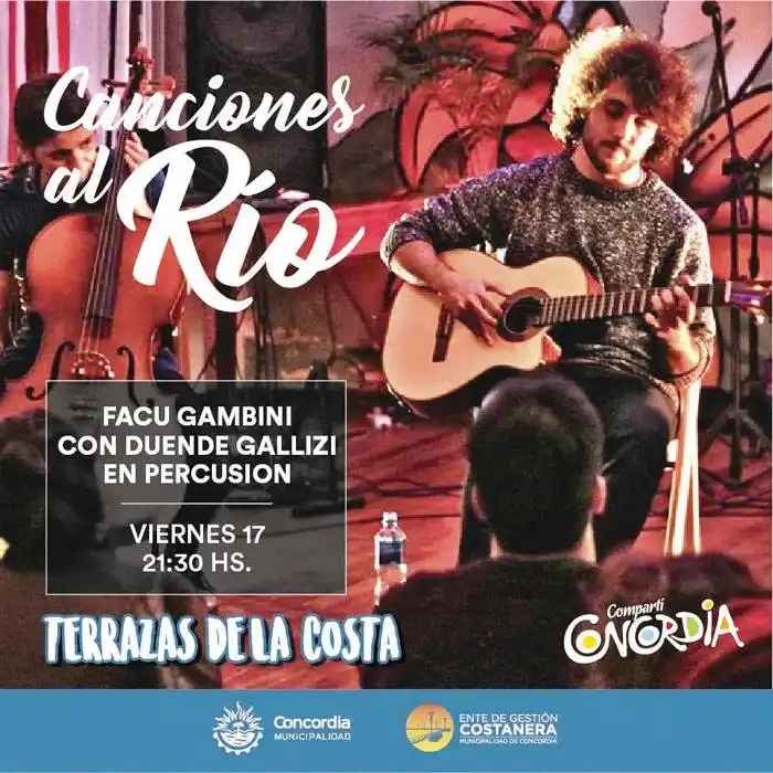 Los viernes en Costanera serán de acústicos a orillas del Río Uruguay