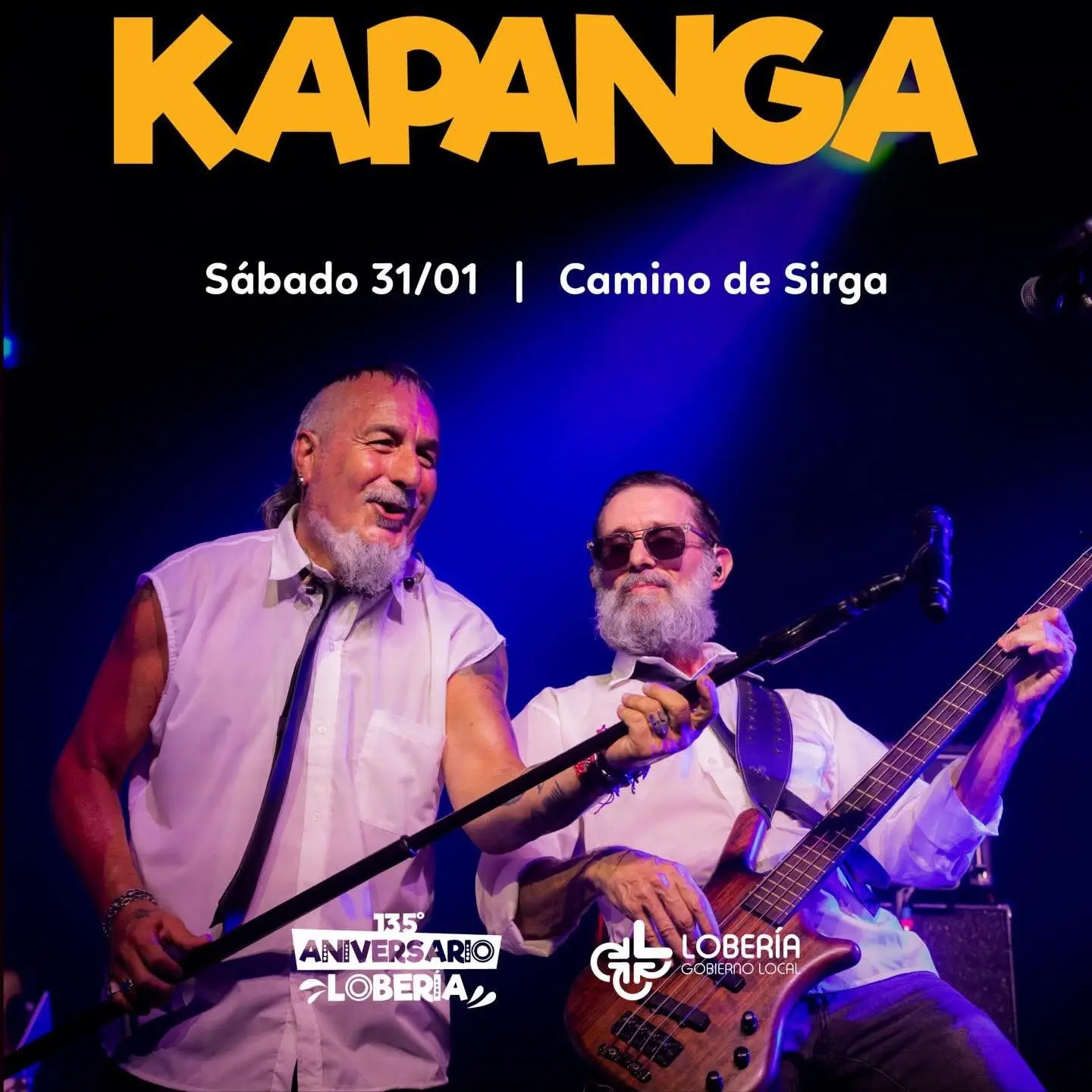 Fiesta. popular con la participación de Kapanga
